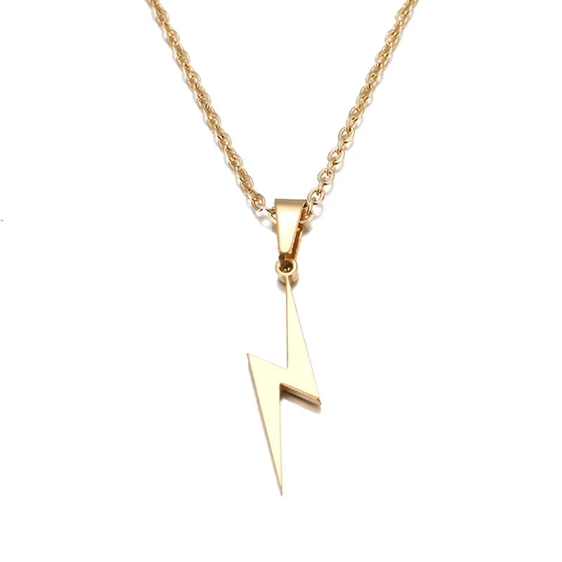 DOTIFI Stainless Steel Necklace Hot Lightning Necklaces For Women Protection Pendants For Girlfriend Gifts Charms Jewelry