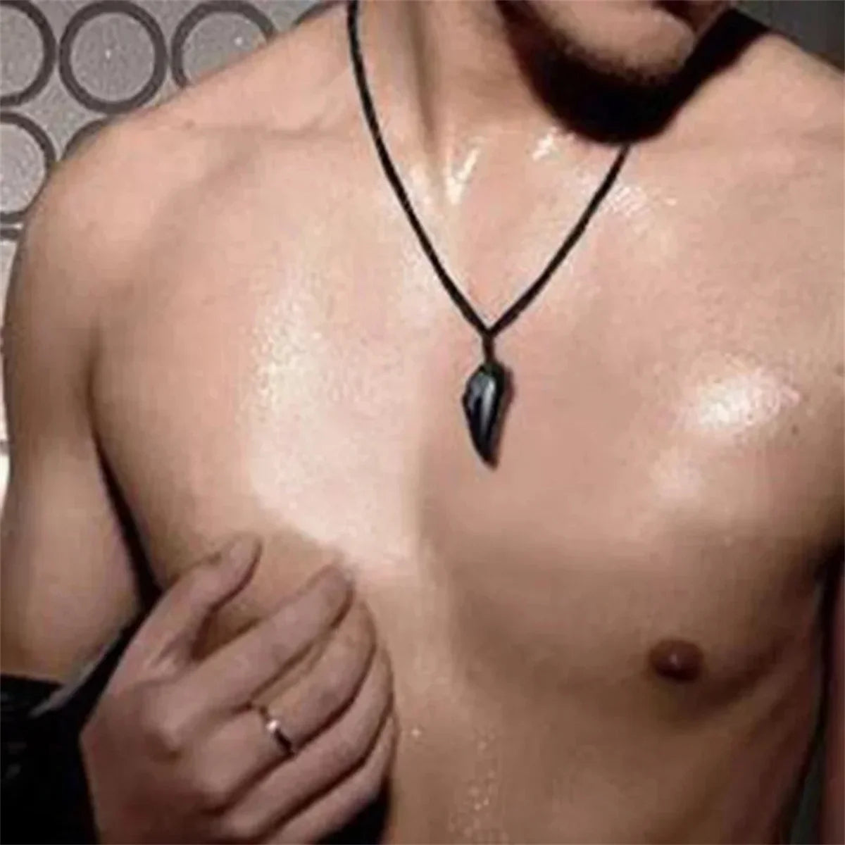 Man's Fashion Wolf Teeth Necklace Rope Chains Necklaces Boyfriend Gift