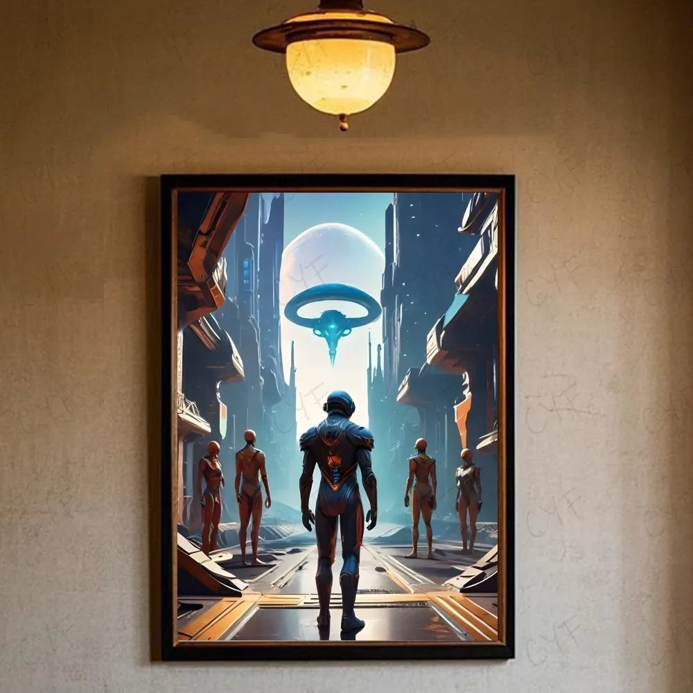 S-Split Fiction GAME Poster HD art sticky wall waterproof home living room bedroom bar aesthetic decoration