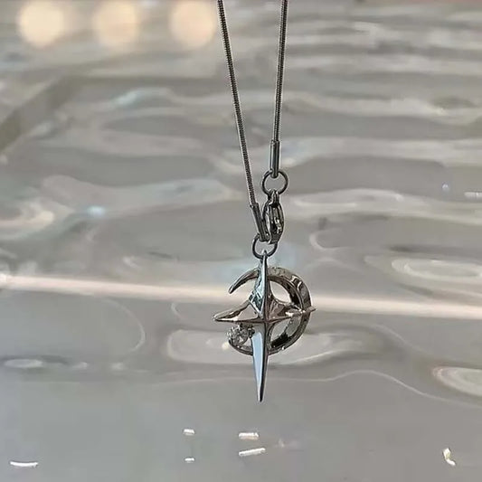 Celestial Crystal Star Necklace — Ixtyn Luxy® Radiance Edition