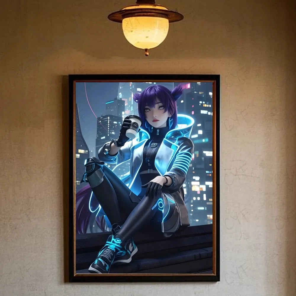 S-Split Fiction GAME Poster HD art sticky wall waterproof home living room bedroom bar aesthetic decoration