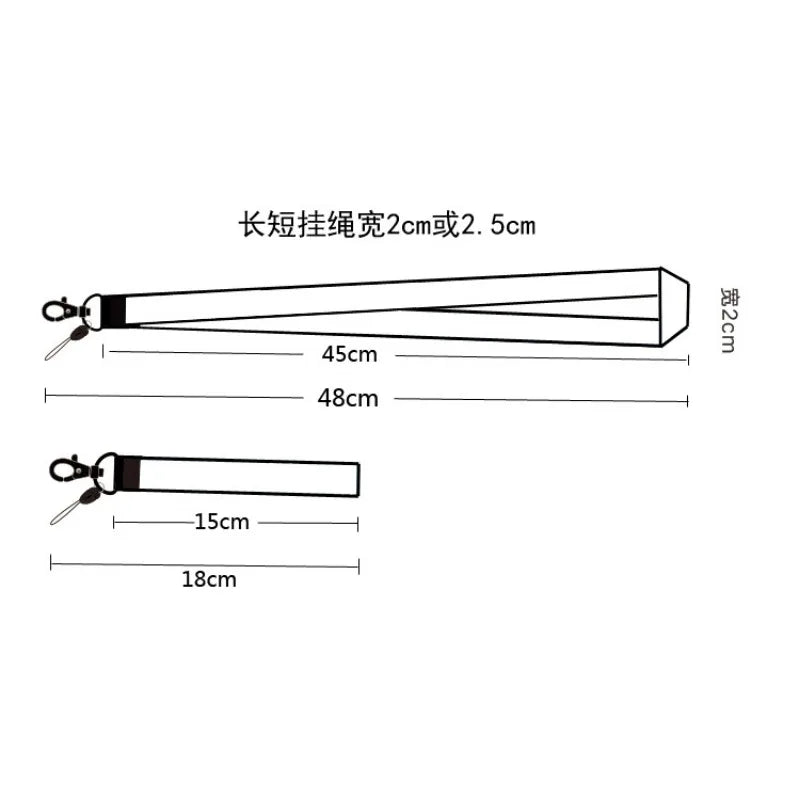 Cute Naruto Japanese Anime Lanyard Neck Strap Kakashi Cartoon Keychain for Pendant Fashion Key Ring Cosplay Accessories Gifts